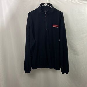 Vtg ESPN The Magazine Black XL  Fleece Pullover